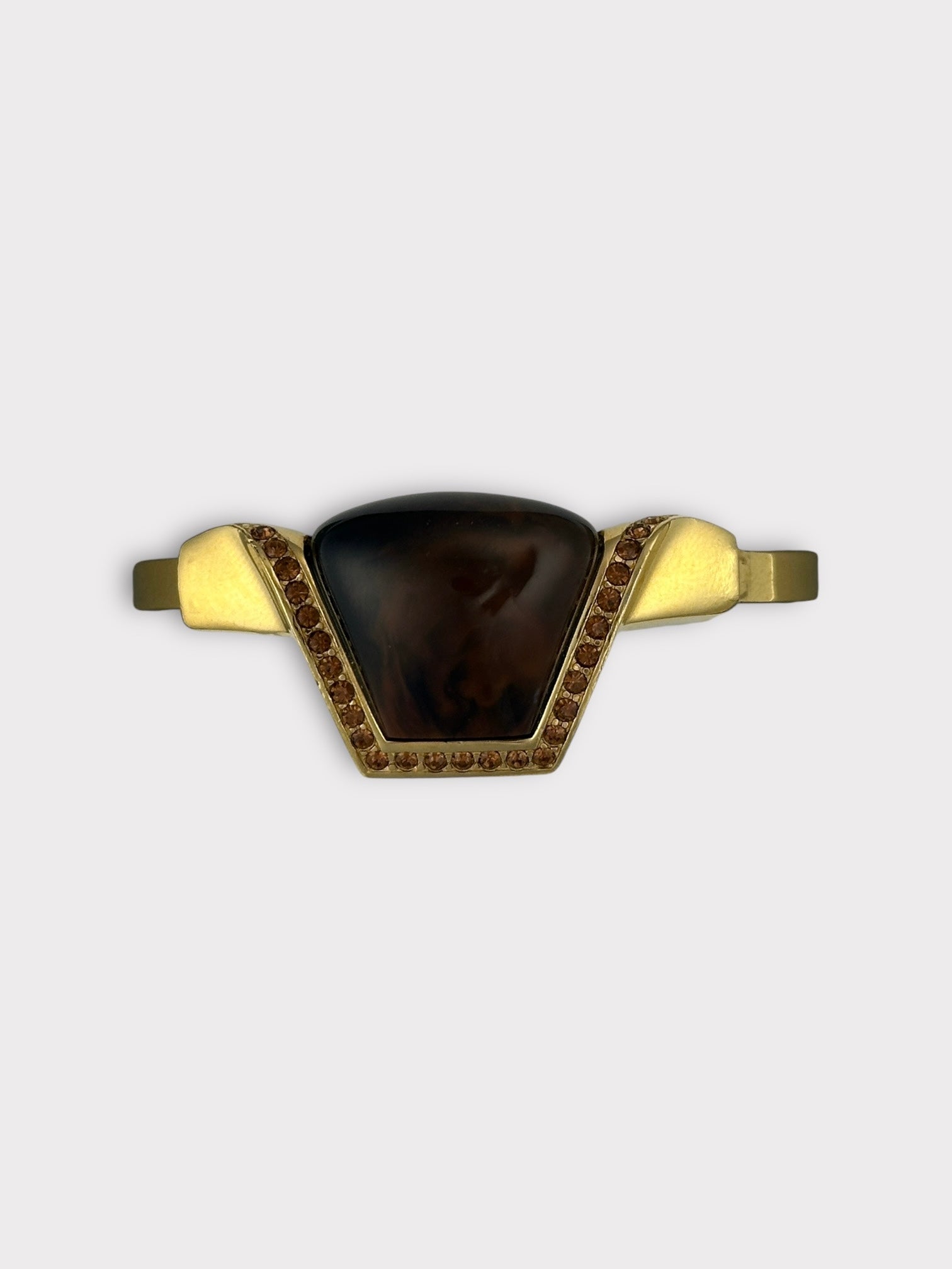 Givenchy Brown Rhinestone Bracelet