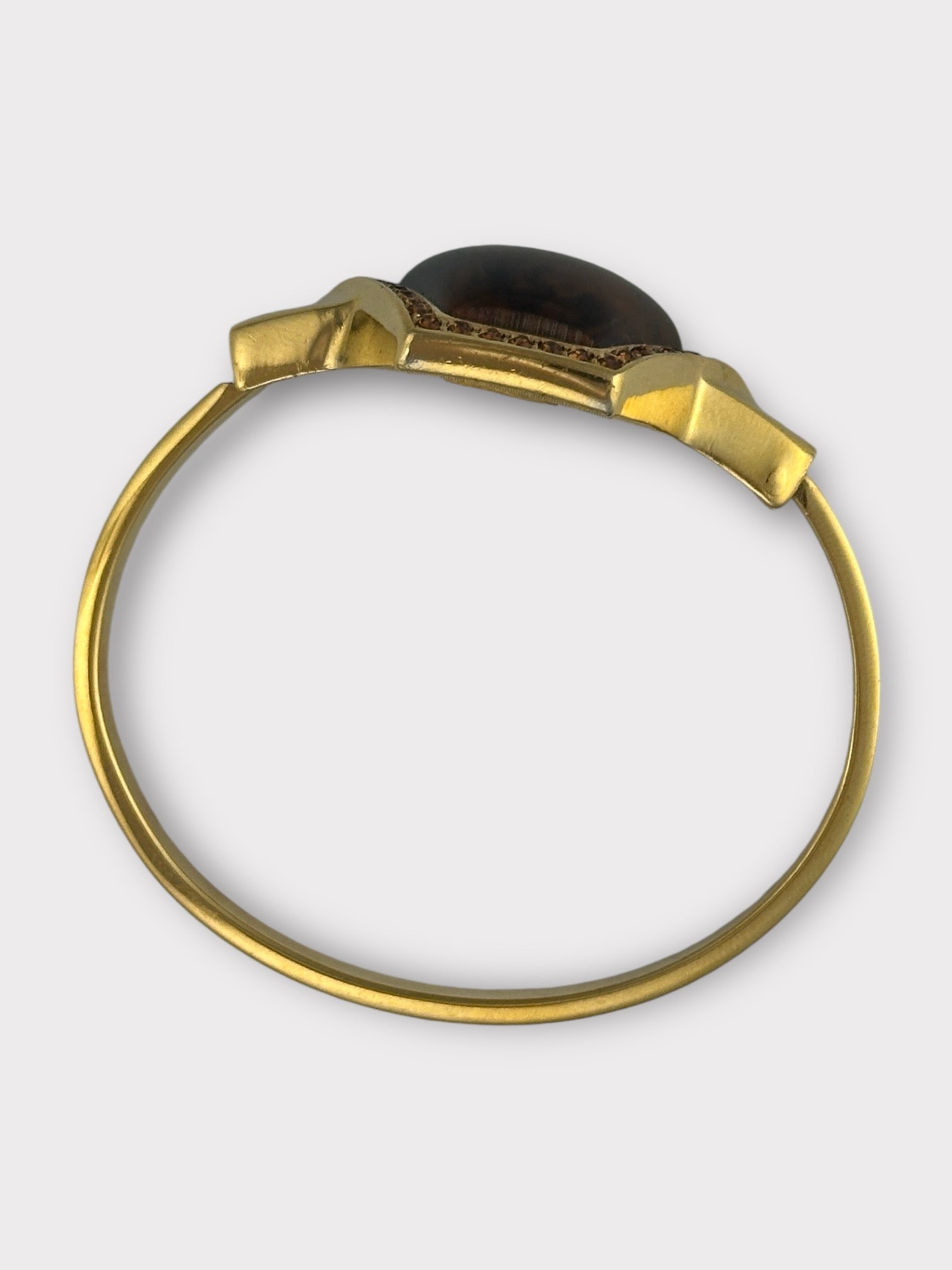 Givenchy Brown Rhinestone Bracelet