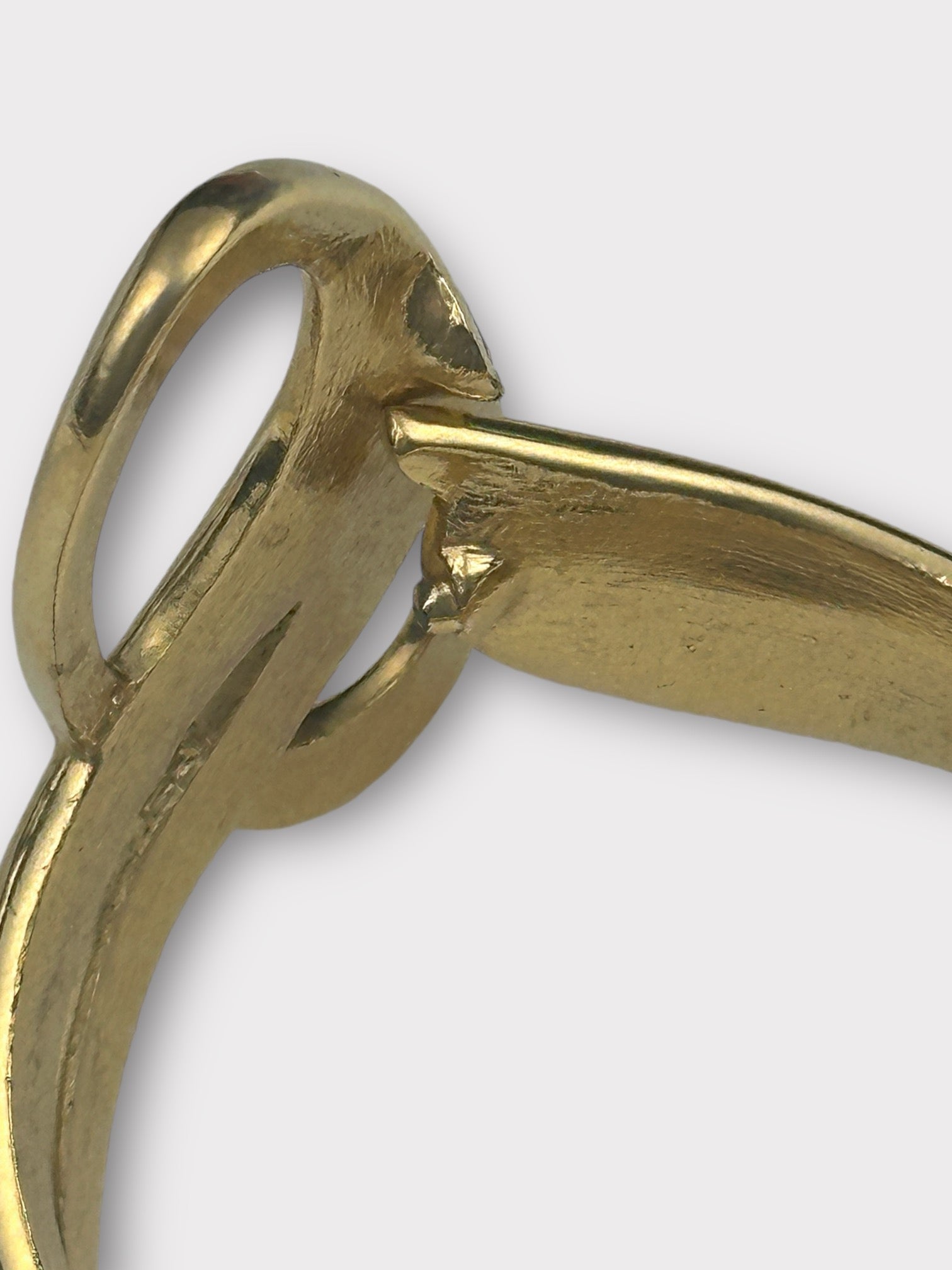 Trifari Gold Knot Clamper Bracelet