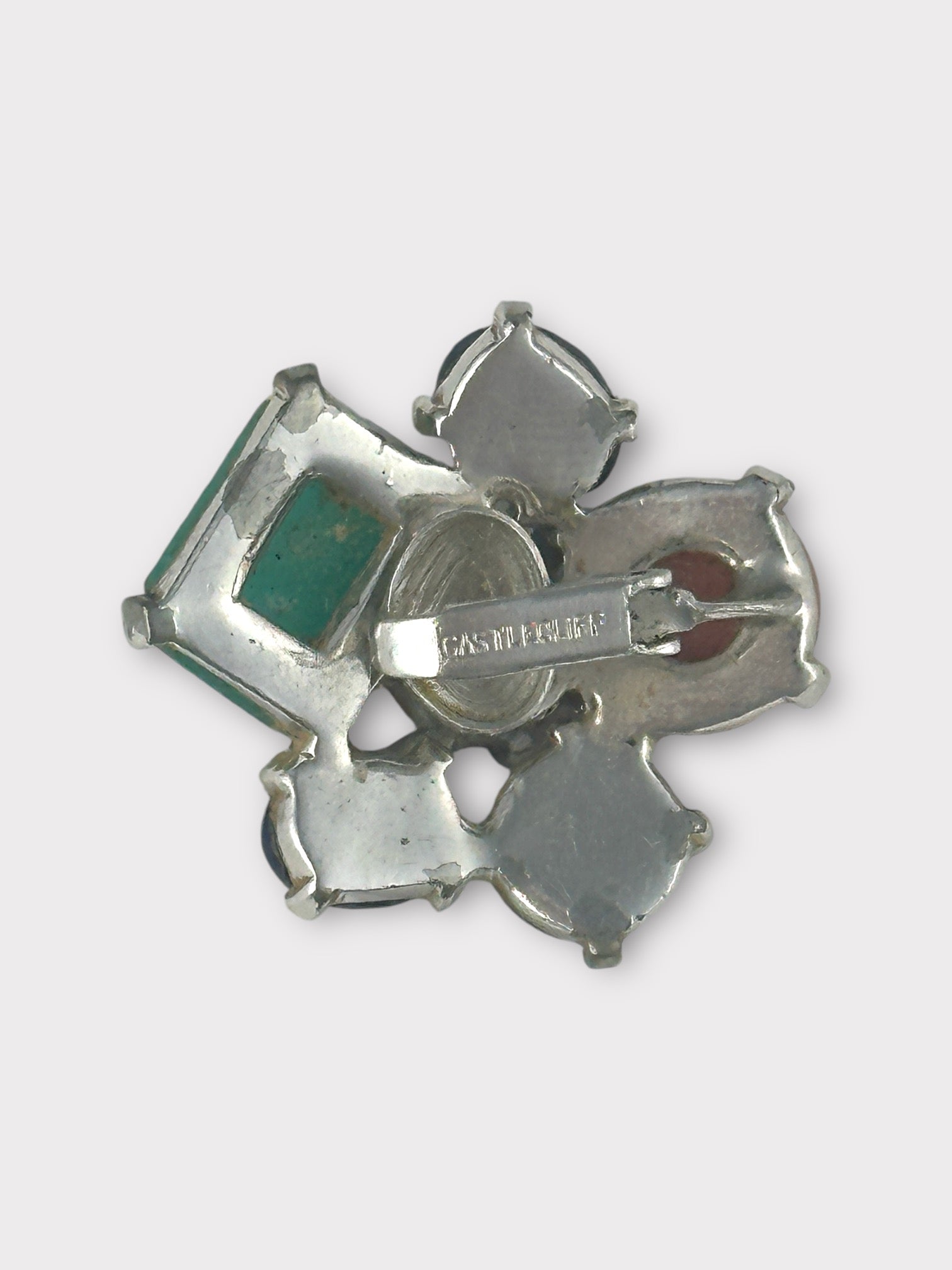 Castlecliff Multi-colored Clip Earrings