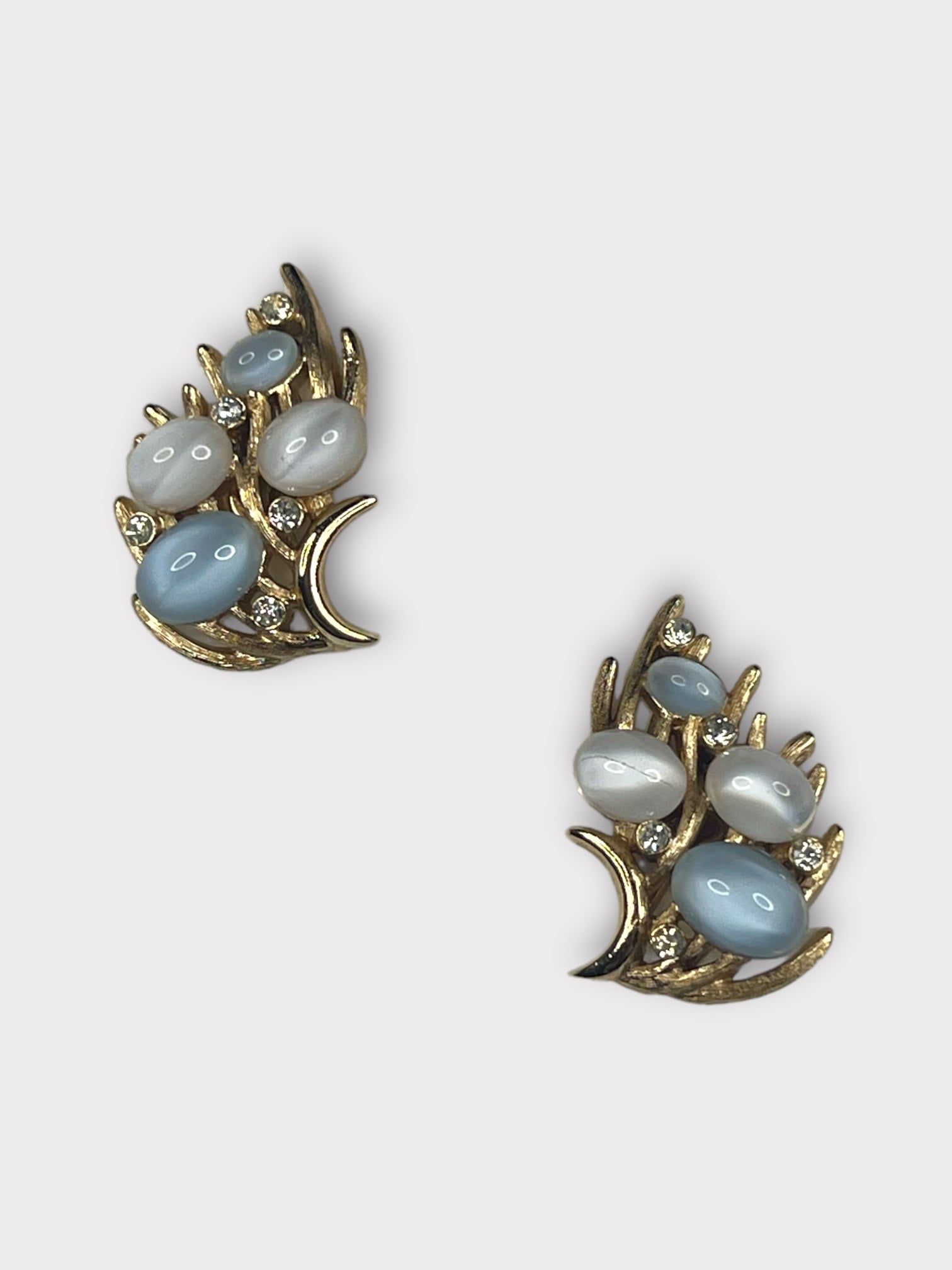 Trifari Clip Earrings and Brooch Set