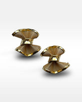 Givenchy Gold Mesh Bow Shaped Clip Earrings