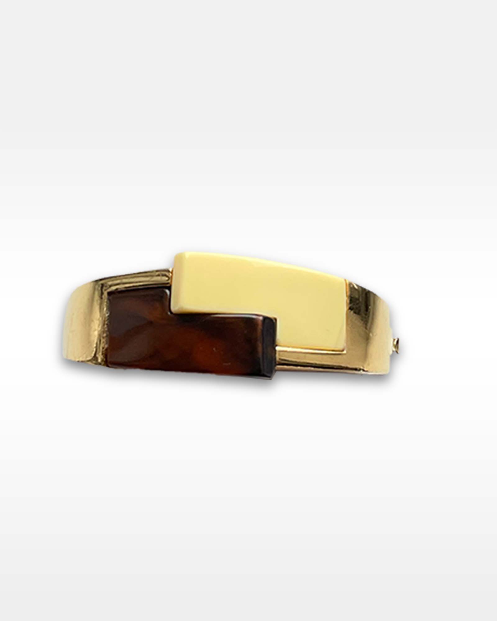 Trifari Cream and Brown Bracelet