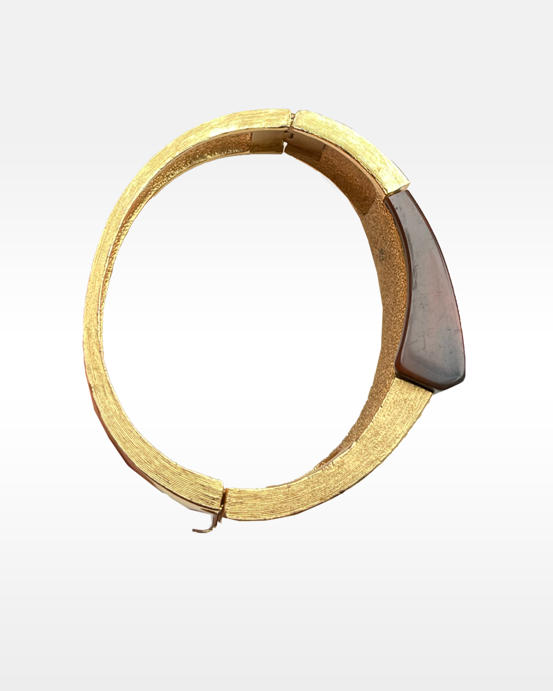 Trifari Cream and Brown Bracelet