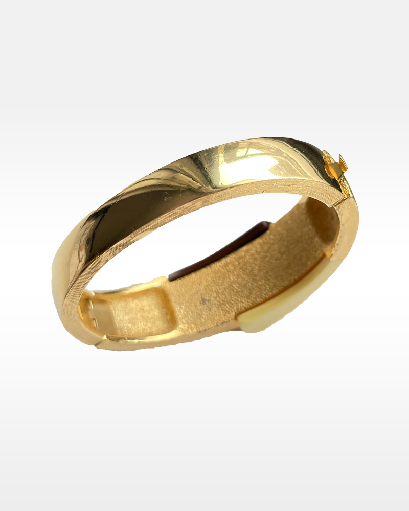 Trifari Cream and Brown Bracelet