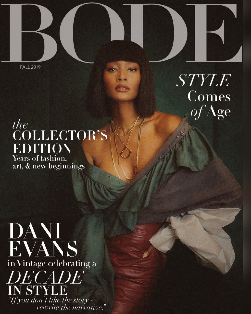 Vintage Christian Dior necklace from Vanessa's Vintage featured on the cover of Bode Magazine.