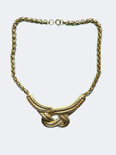 Trifari Gold Knot Necklace