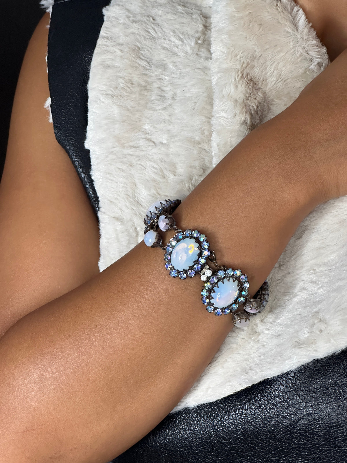 Original by Robert Blue Rhinestone Bracelet