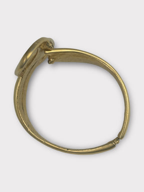 Trifari Gold Knot Clamper Bracelet