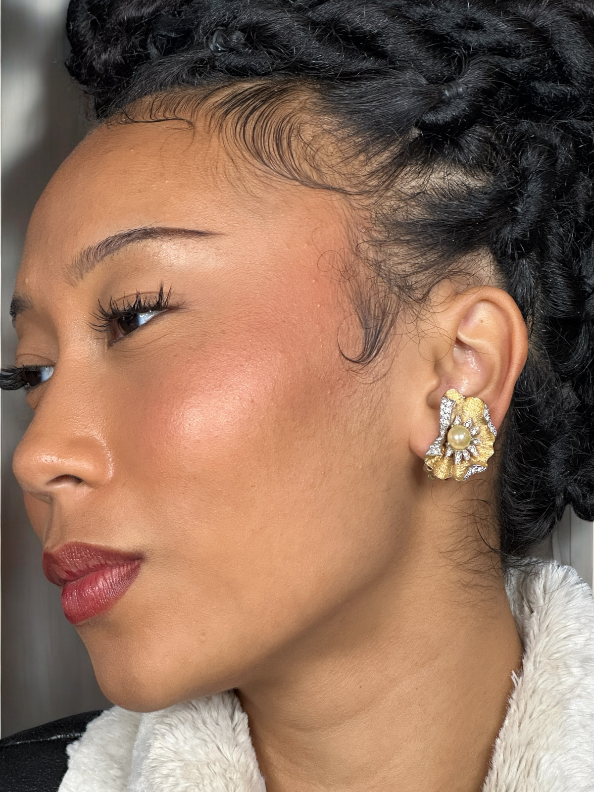 JOMAZ Ruffle Clip Earrings