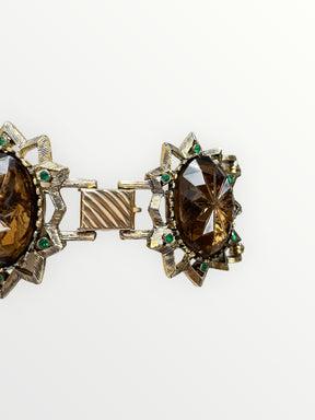 Emmons Gold Metal and Rhinestone Bracelet