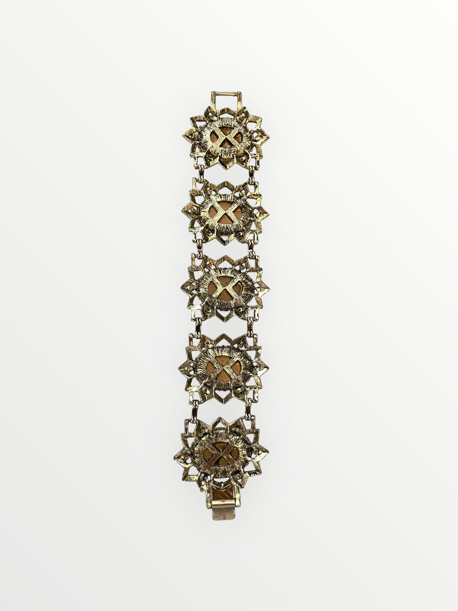 Emmons Gold Metal and Rhinestone Bracelet