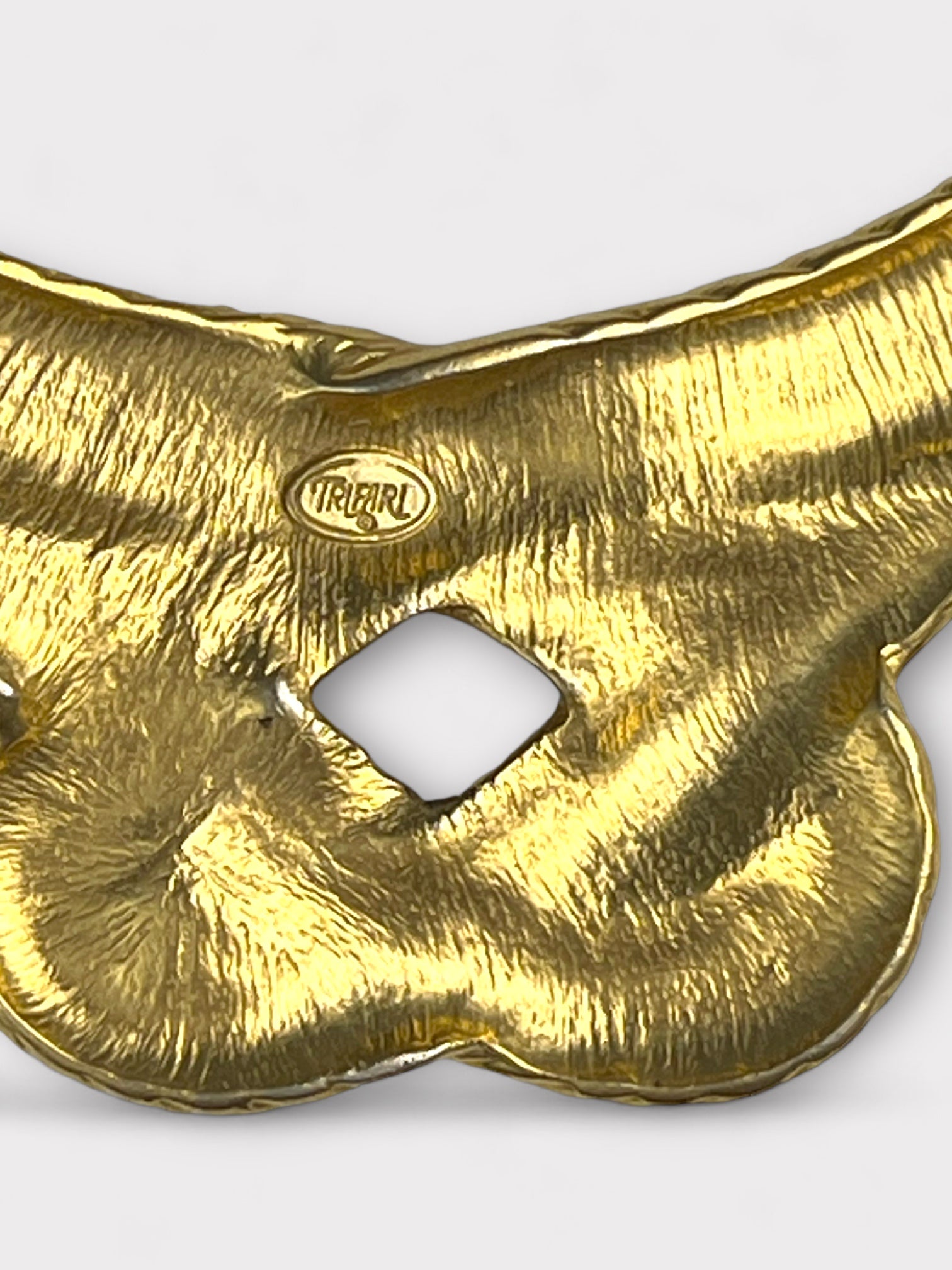 Trifari Gold Knot Necklace