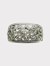 Kenneth Jay Lane Clear Rhinestone Clamper Bracelet
