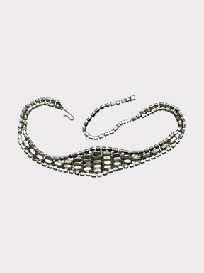 Clear Rhinestone Choker Necklace