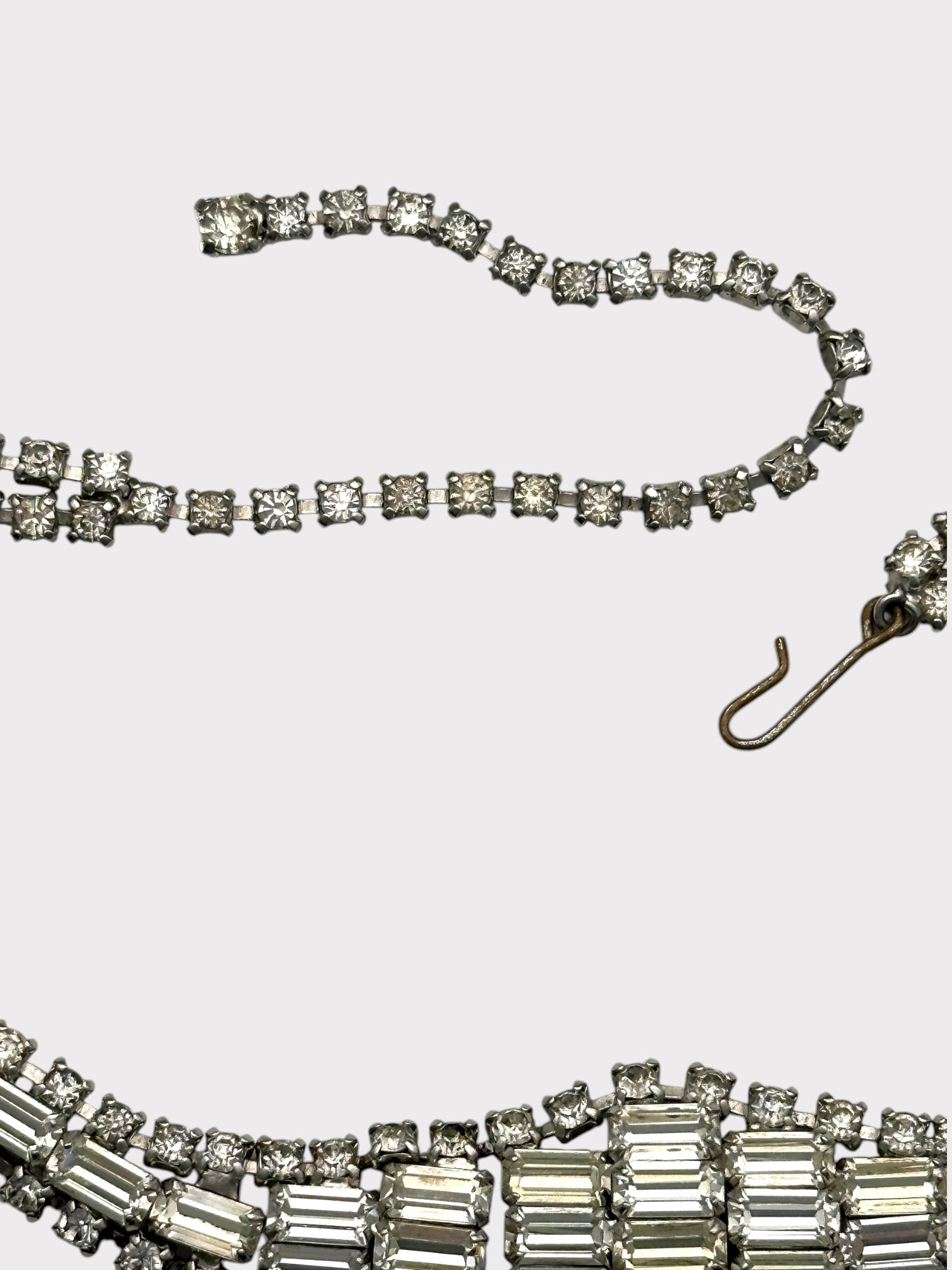 Clear Rhinestone Choker Necklace