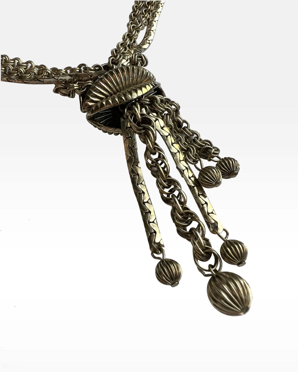 Barclay Multi-Chain Tassel Necklace