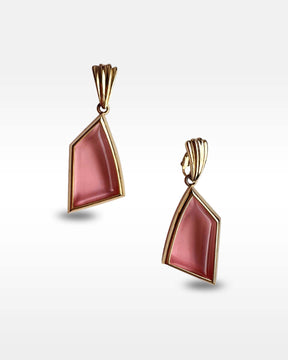 Givenchy Pink Glass Clip Earrings