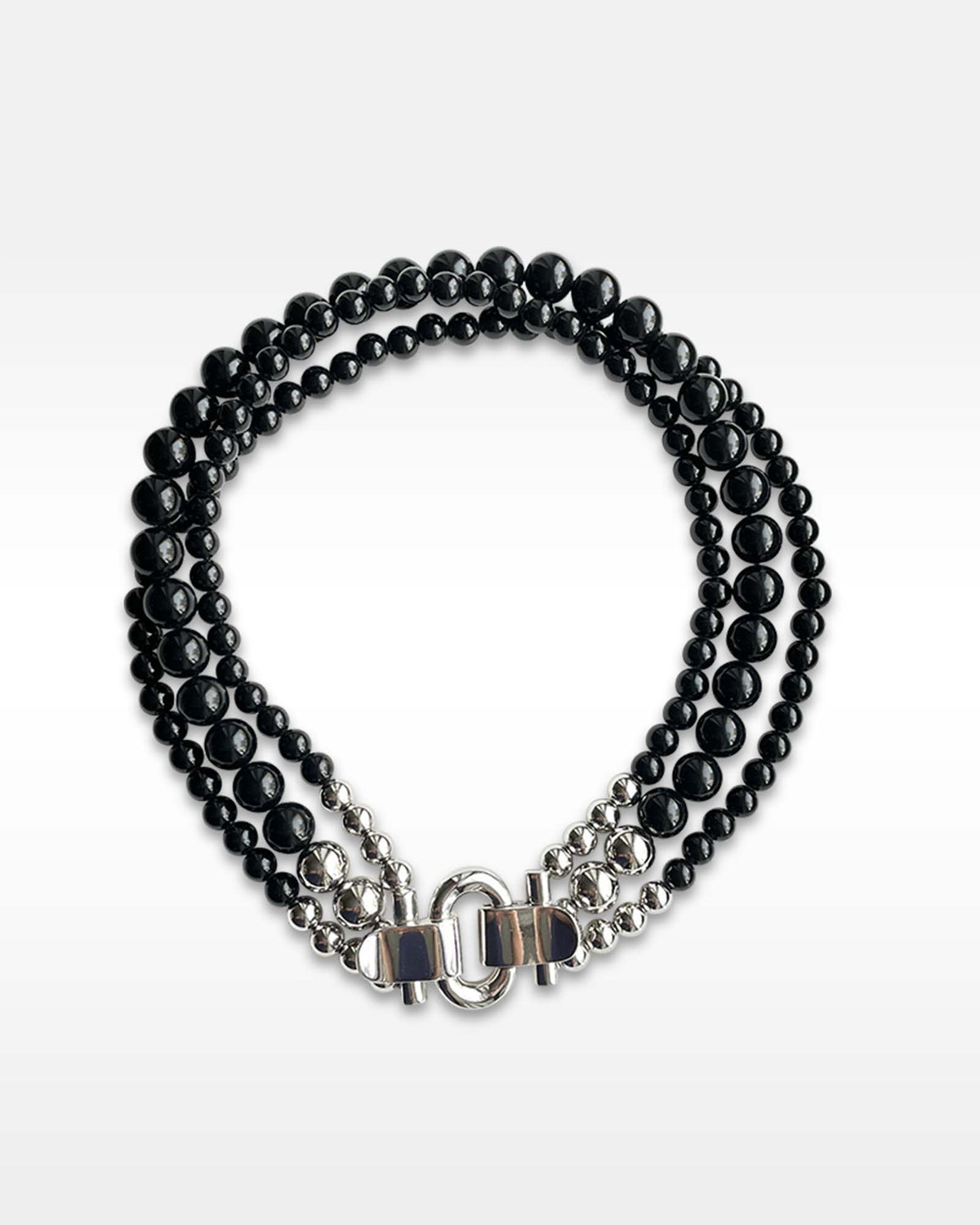 Givenchy Black and Silver Necklace