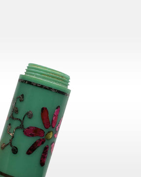 Green and Pink Flower Tassel Manicure Set