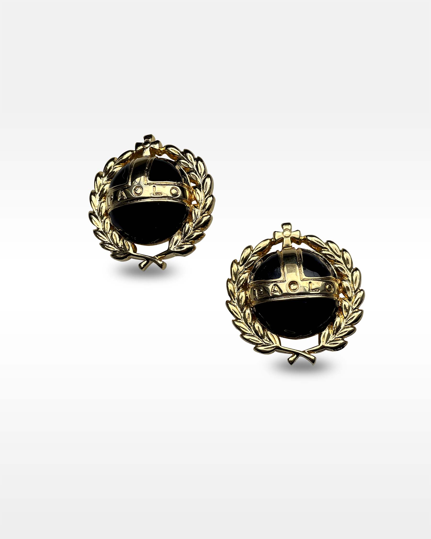 Paolo Gucci Orb Clip Earrings