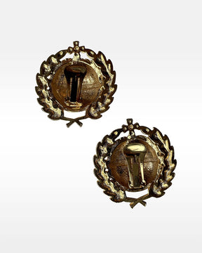 Paolo Gucci Orb Clip Earrings